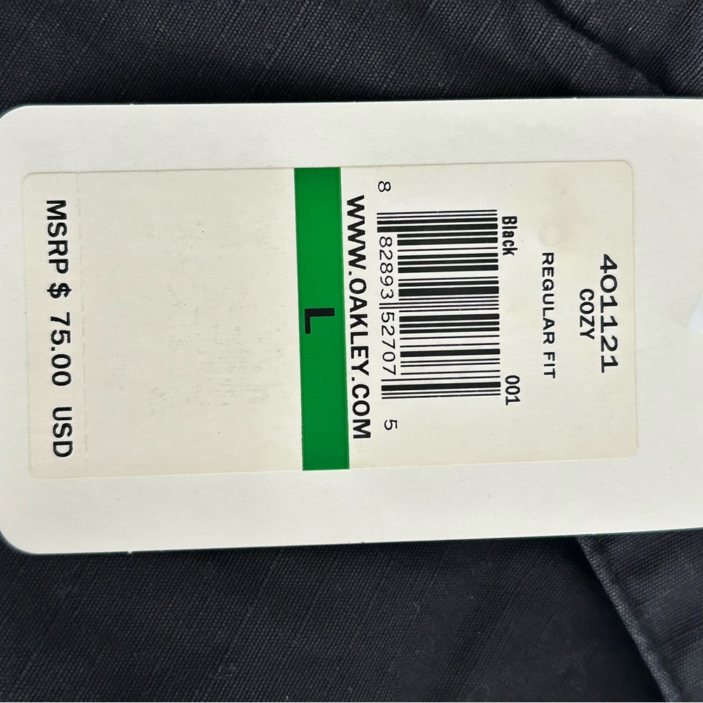 Oakley Tru Fit Black Shacket Quilted Interior Men’s Lg New in Pkg Retail $75 - Picture 17 of 17